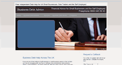 Desktop Screenshot of businessdebt.org.uk